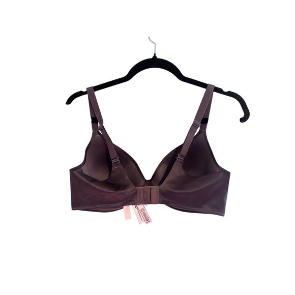 Victoria's Secret Purple Gray Lined Demi Bra Size 36C T-Shirt Modest Wirefree - Picture 2 of 7